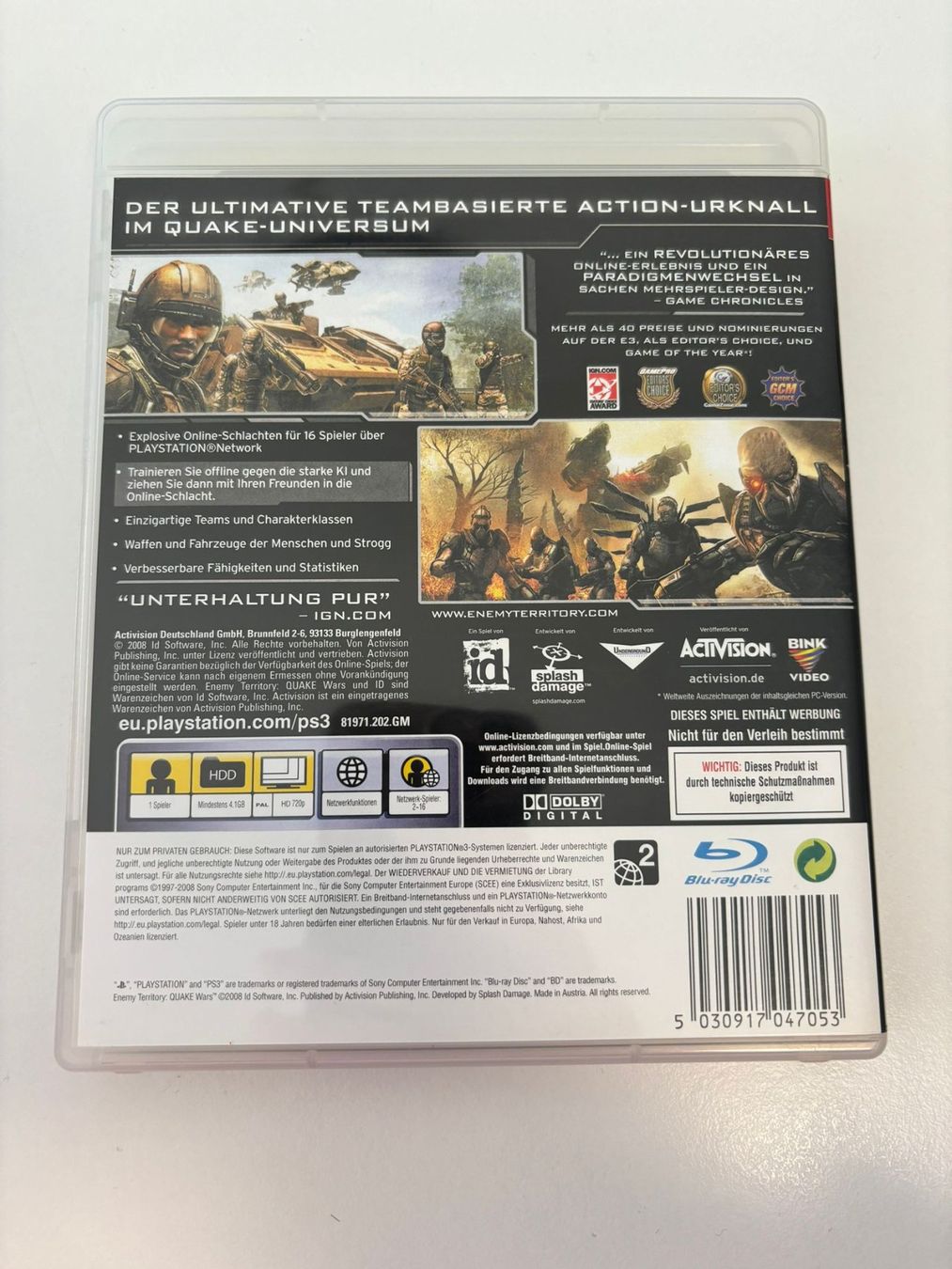 Sony Giochi: Enemy Territory Quake Wars (PS3) – Usato da Herisau venduto da Seyashop1 2