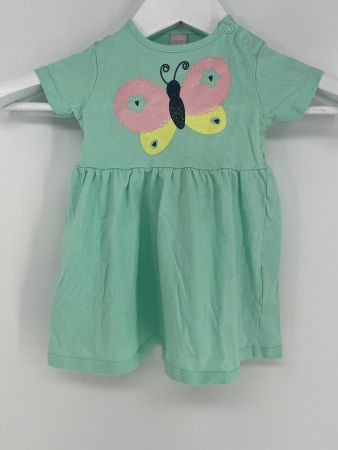 Mädchen Kleid Gr. 80 mit Schmetterling von dopo dopo