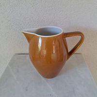 Vintage Rössler Keramik Krug / Milchkrug – Ocker / Braun 2l