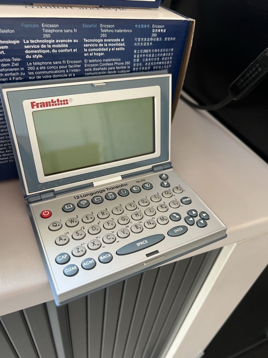 PC: Franklin Übersetzer Offline Translater – Usato da Lenzburg venduto da Sil.sal