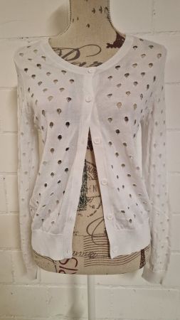 Sandro Paris Strickjacke, weiss