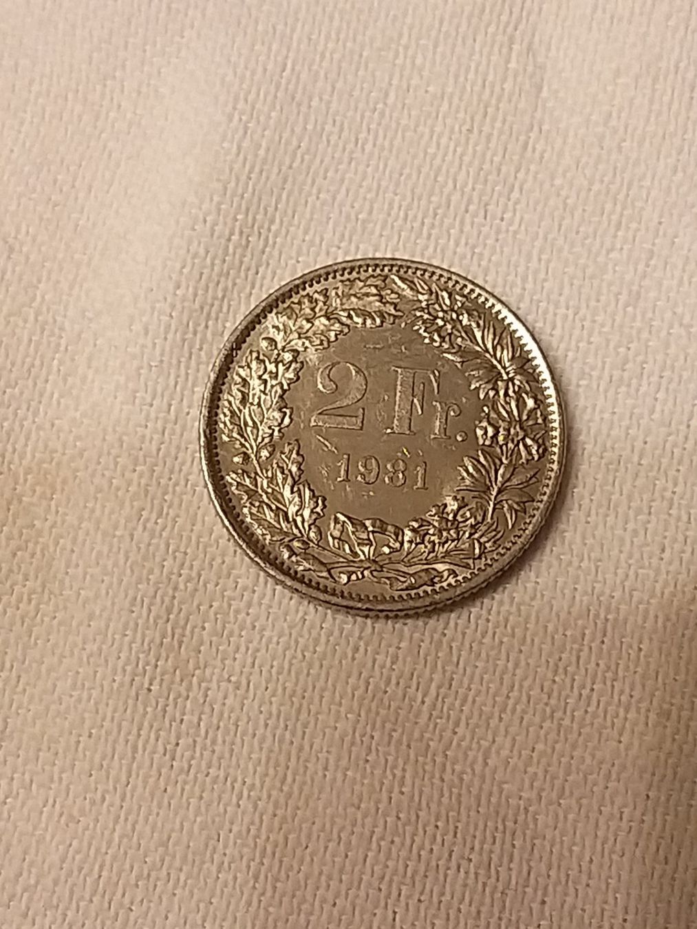 Tutti le monete: Pièce rare 2 Francs Suisse 1981! – Usato da La Chaux-de-Fonds venduto da Marteaux