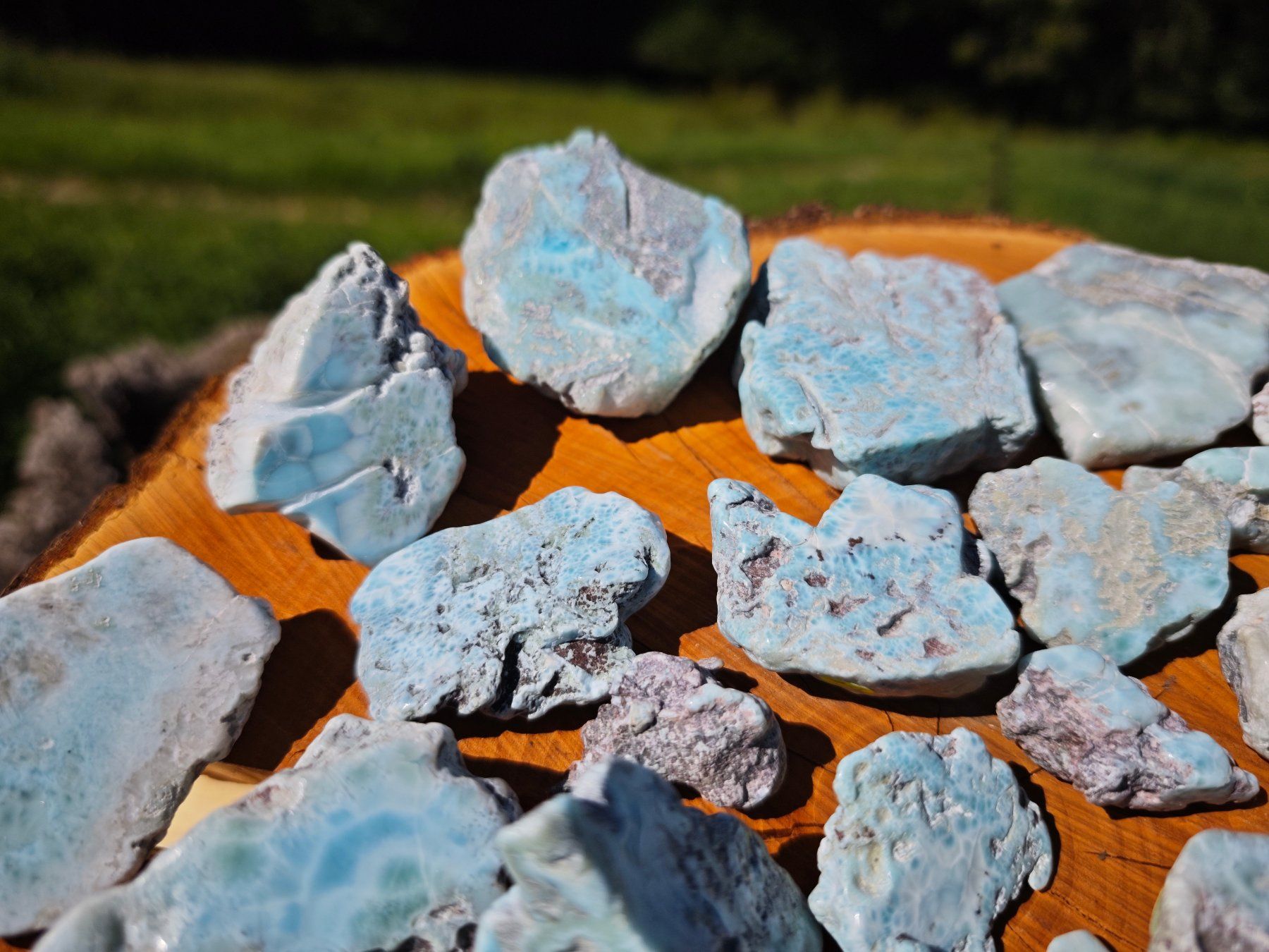 Mineralien & Heilsteine: Larimar Atlantisstein grosses Lot getrommelt 1.4kg – Neu (gemäss Beschreibung) aus St. Margrethen SG von Lichthueter 5