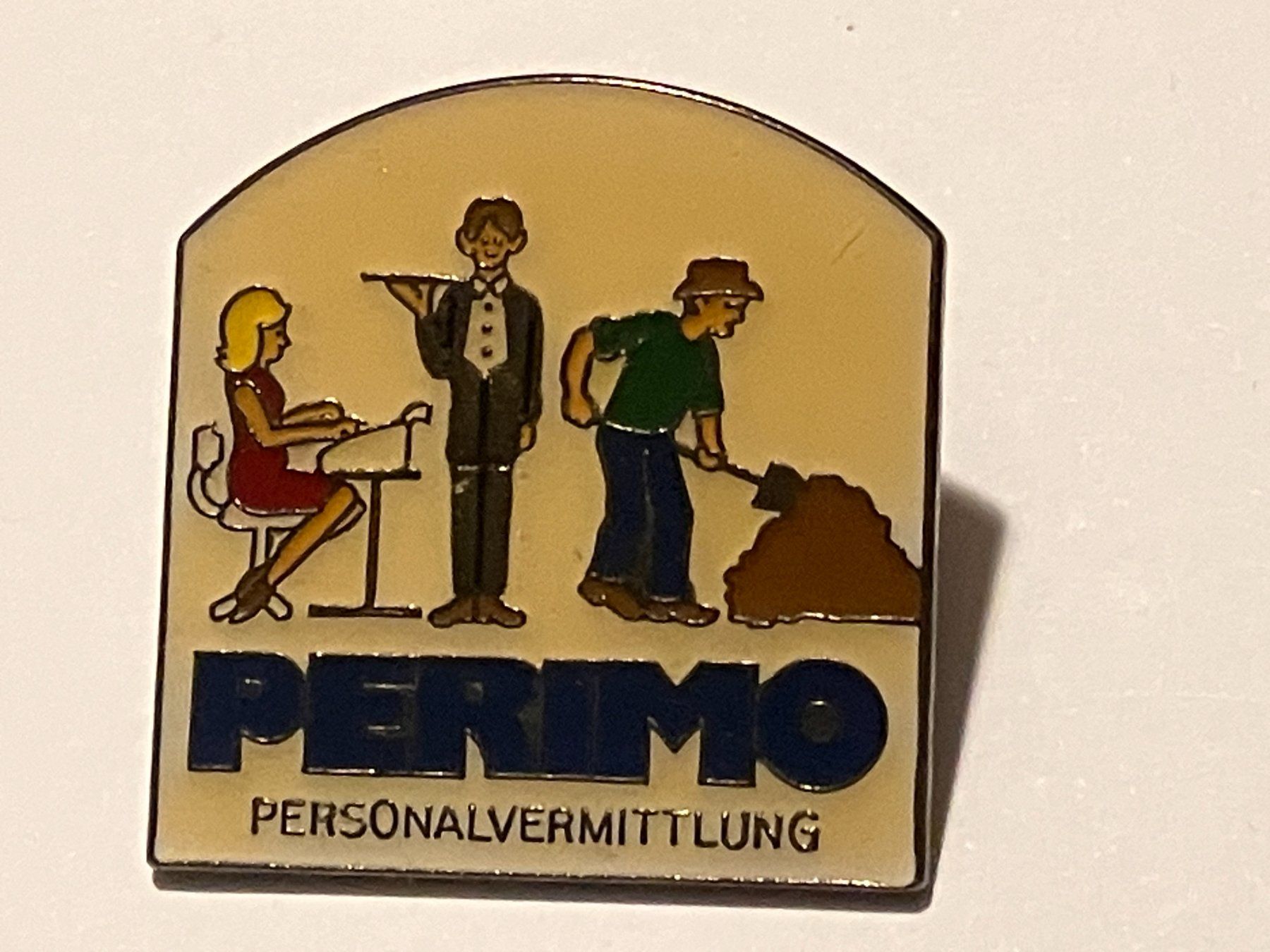 Placchette & Badge: 1 Pin Perimo Personalvermittlung – Usato da Basel venduto da djwwpp