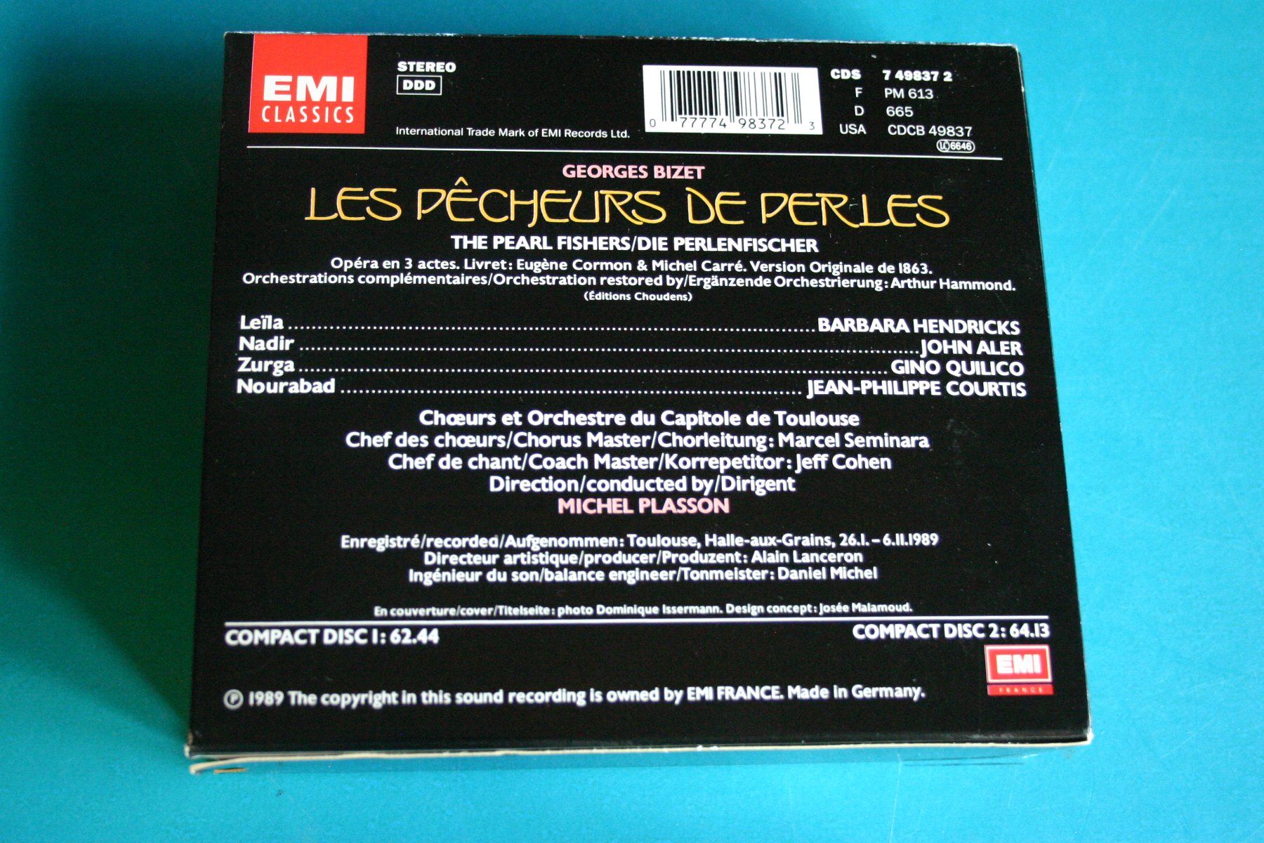CD: BIZET LES PECHEURS DE PERLES – Usato da Winkel venduto da Gallica 1