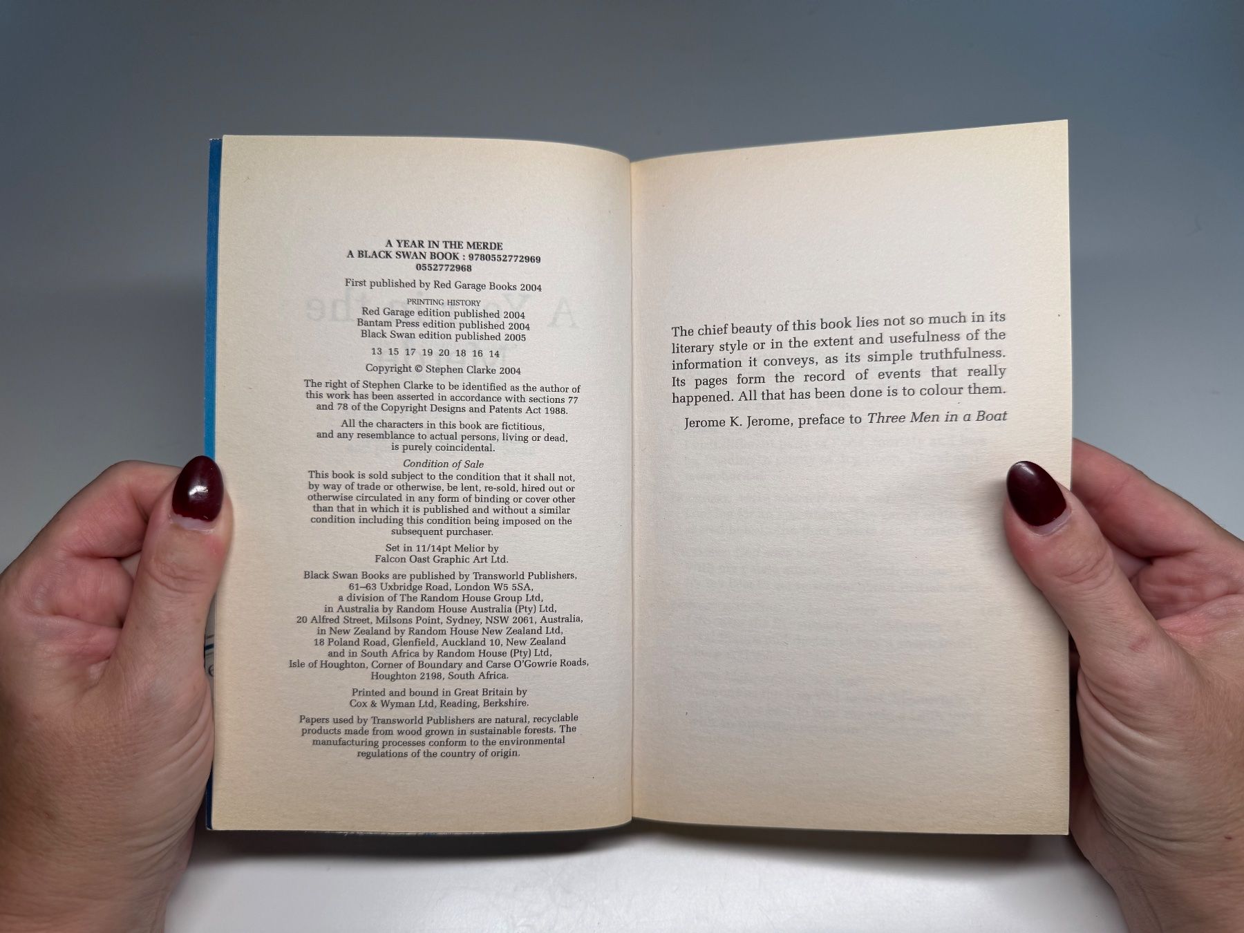 Libri: Novel: Stephen Clarke, A Year in the Merde – Usato da Grosswangen venduto da English_books 2