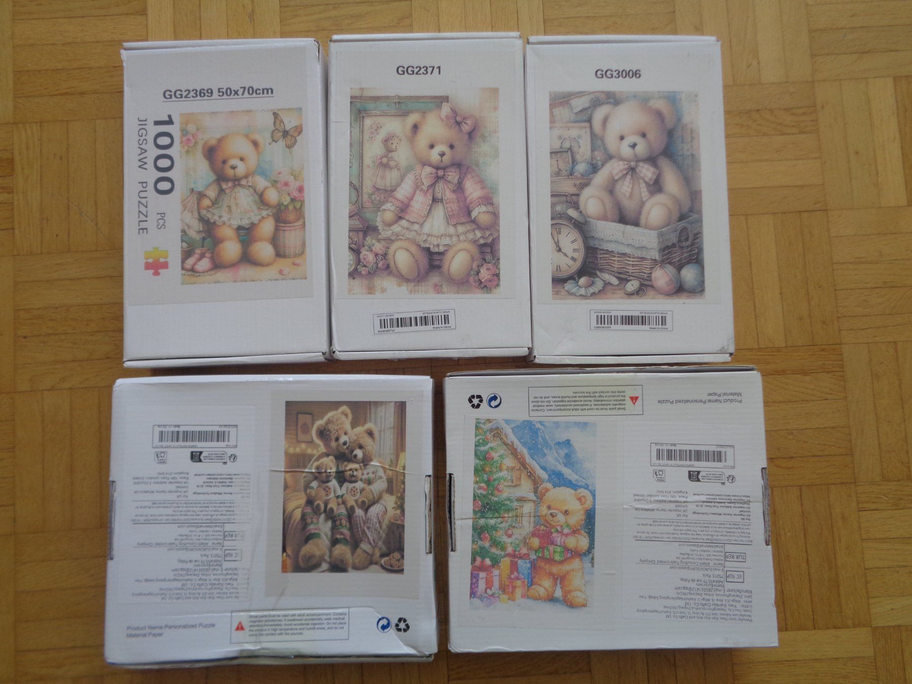 Puzzle: 5 Puzzles 1000 Teile Bären – Usato da Dietikon venduto da chroetli77