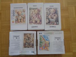 5 Puzzles 1000 Teile Bären