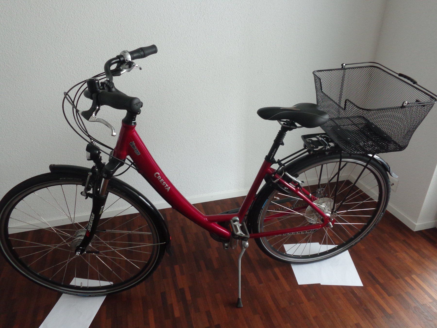 Cresta Velos: Cresta Velo neu in Rot mit grossem Velokorb – Neu (gemäss Beschreibung) aus Sirnach von spilo01 1