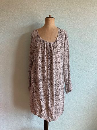 Robe / tunique blanche imprimé léopard