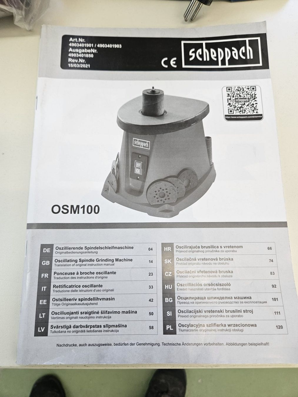 Smerigliatrici & Lucidatrici: Schleifmaschine mit Tisch – Nuovo (secondo la descrizione) da Winterthur venduto da Moineau_Mechanics 2