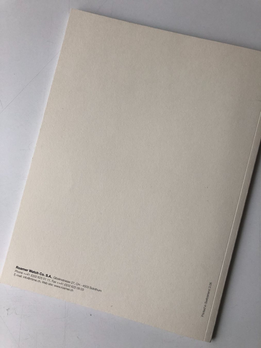 Documenti: Roamer Watch Uhren Katalog – Usato da Lommiswil venduto da canoga 8