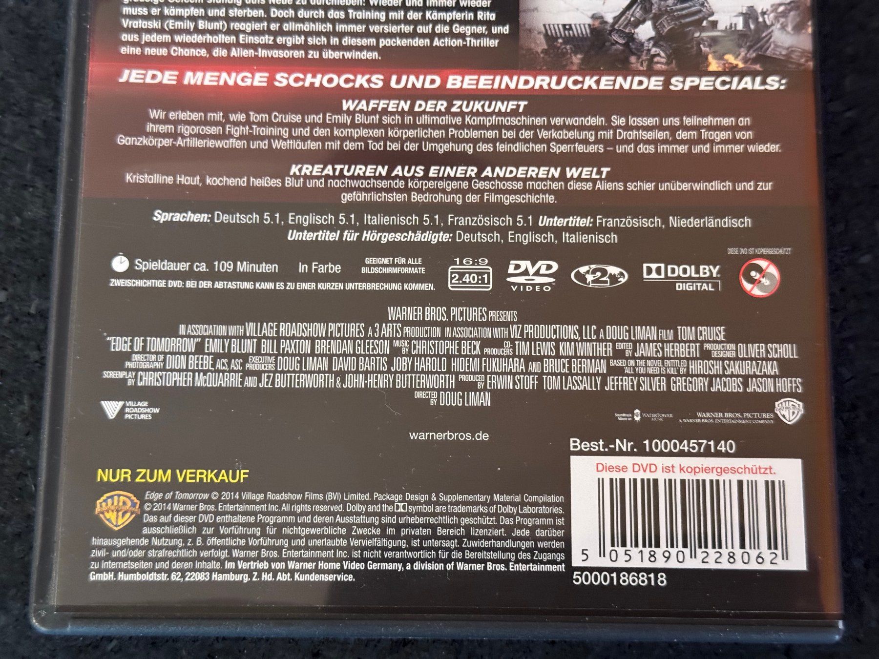 Tutti i DVDs: LIVE DIE REPEAT DVD DE/EN/FR/IT – Usato da Fribourg venduto da tschjoly 3