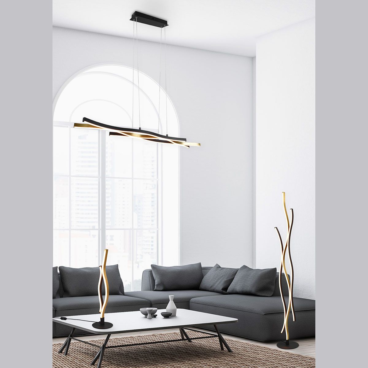 Lampadari & plafoniere: LED Pendelleuchte, 107 cm x 15 cm – Nuovo (secondo la descrizione) da Kreuzlingen venduto da Smart-Light 1