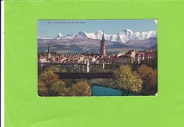 Bern-Eisenbahnbrücke und die Alpen