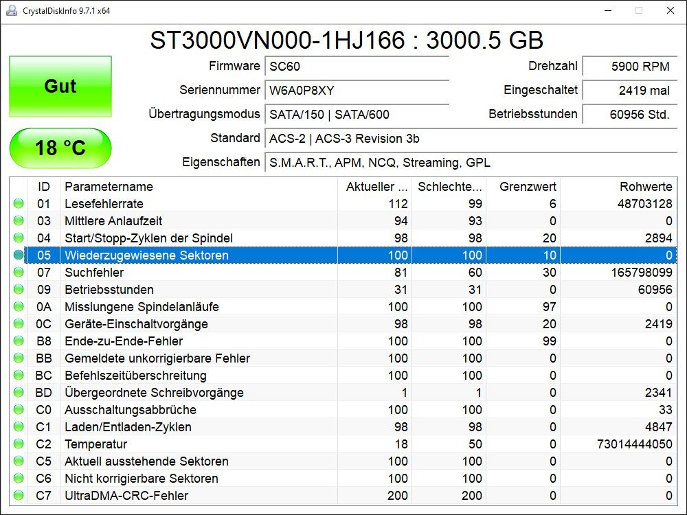 Seagate Disques durs: 3TB / 3000GB Seagate NAS HDD – D'occasion à Baden par Rolaru 1