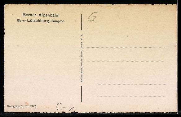 Ansichtskarten: Frutigen, Bahnhof der Berner Alpenbahn – Gebraucht aus Berlin von bartko-reher 1
