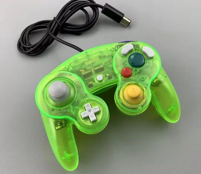 Controller: Game Cube Controller Joypad clear light green transparentNEU – Nuovo (secondo la descrizione) da Goldau venduto da agestuffer