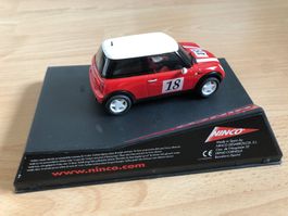Mini Cooper red Nr. 18 für Autorennbahn