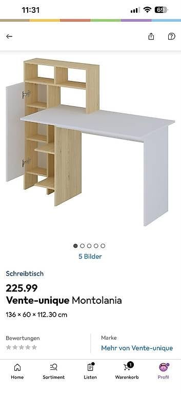 Schreibtische: Schreibtisch Neuwertig – Gebraucht aus Wittenbach von ale_j5px