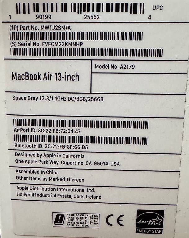 Notebook: Apple MacBook Air 13 / 256 GB – Usato da Tecknau venduto da PaglialongaFabio92 2