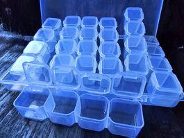 28 Stück Mini Box aufbewahren Schmuck Kleinteile Nägeldesign