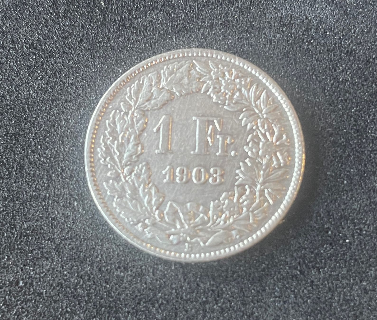 Alle Münzen: 1 Franken Silber 1903 Vorz - Unz – Gebraucht aus Les Bayards von Kreuch