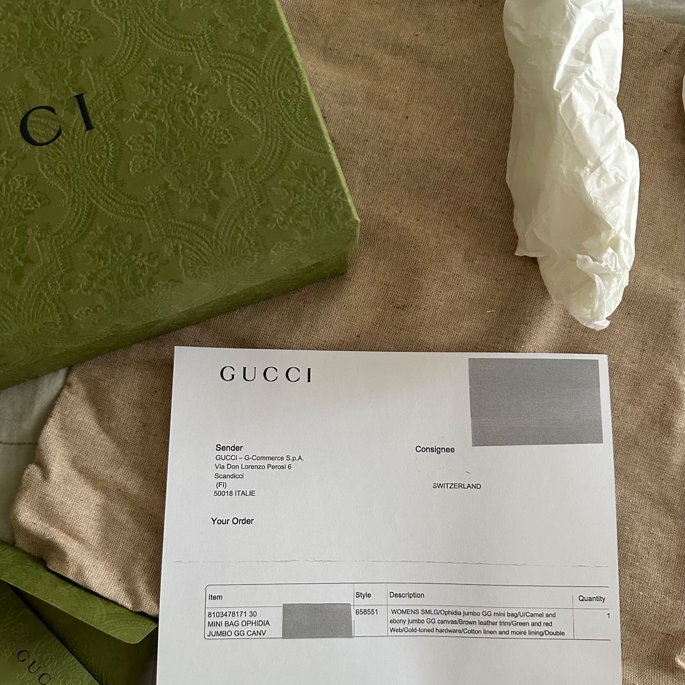 Gucci Borse da donna: Gucci Ophidia Tasche mit grossem GG-Muster – Nuovo (secondo la descrizione) da Zürich venduto da Nomase10. 4