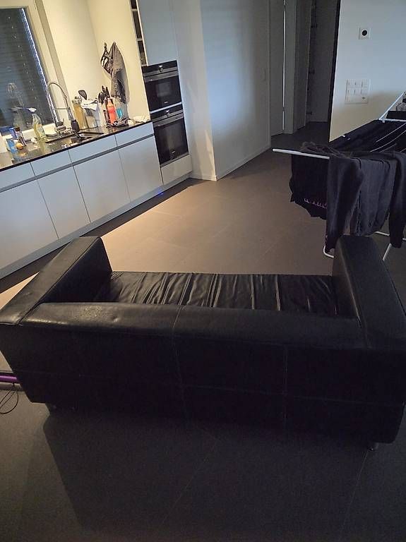 Sofas: Schwarzes Ledesofa Gratis – Gebraucht aus Zürich von jil_pyn9
