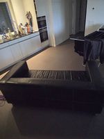 Schwarzes Ledesofa Gratis