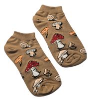 Sneaker-Socken Pilze / Mushrooms / Fliegenpilz / Schnecke