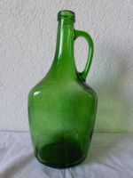 Bülach grosse Deko Glas-Flasche mit Henkel