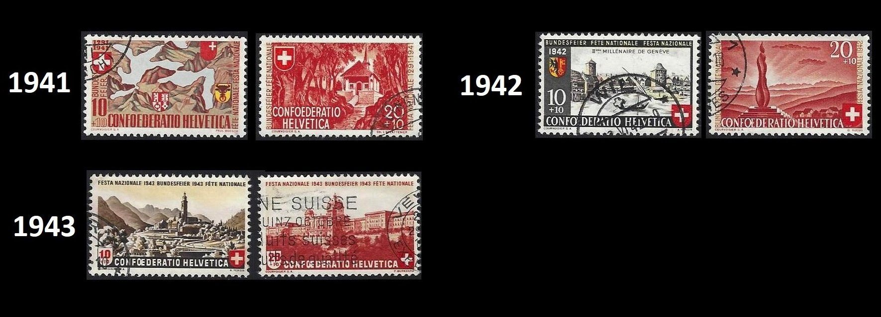 Tutti i francobolli: Pro Patria 1938-45, Serien gestempelt – Usato da Baar venduto da W47 2