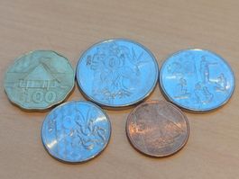 Vanuatu set circulating coins,delivery end of June