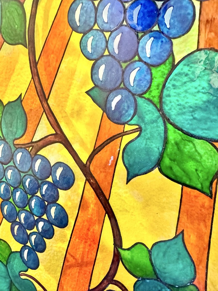 Dipinti: Hinterglasmalerei - Weinstock / Lebensbaum (Kunst) – Usato da Küblis venduto da AlpinePro_GR 1