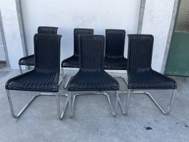 6 Tecta Freischwinger 70er Jahre Bauhaus