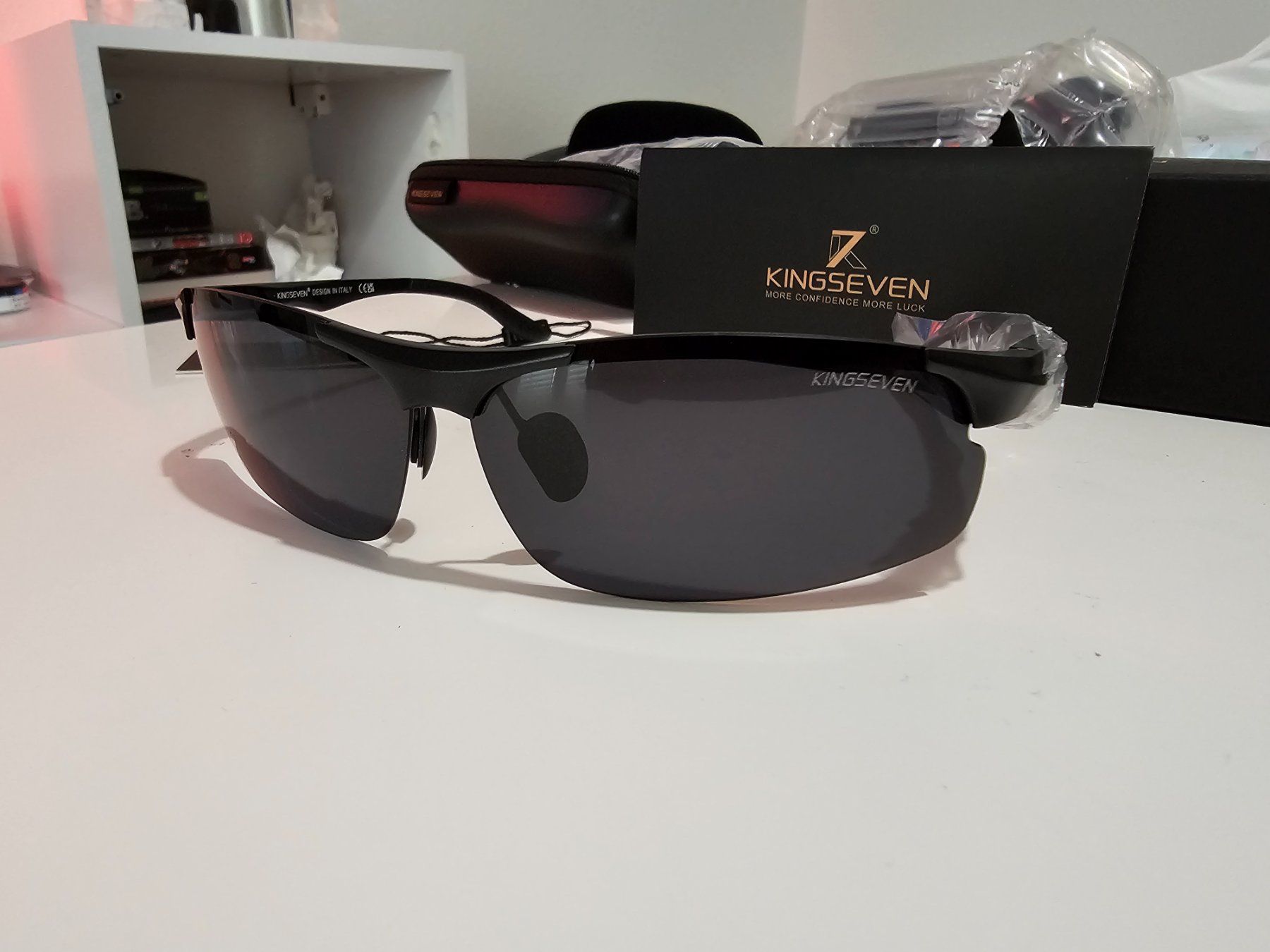 Occhiali & Lenti: Herren Sonnenbrille Kingseven Black – Nuovo e nell'imballaggio originale da Suhr venduto da sjay.Cv 1