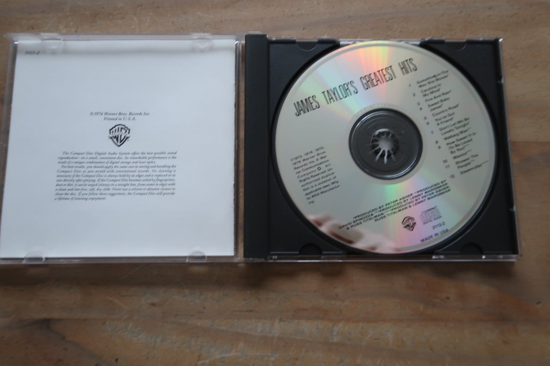 CD: JAMES TAYLOR - GREATEST HITS - CD – Usato da Basel venduto da Patiscat 3