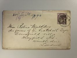 1890 QV Cover to Wimbledon London