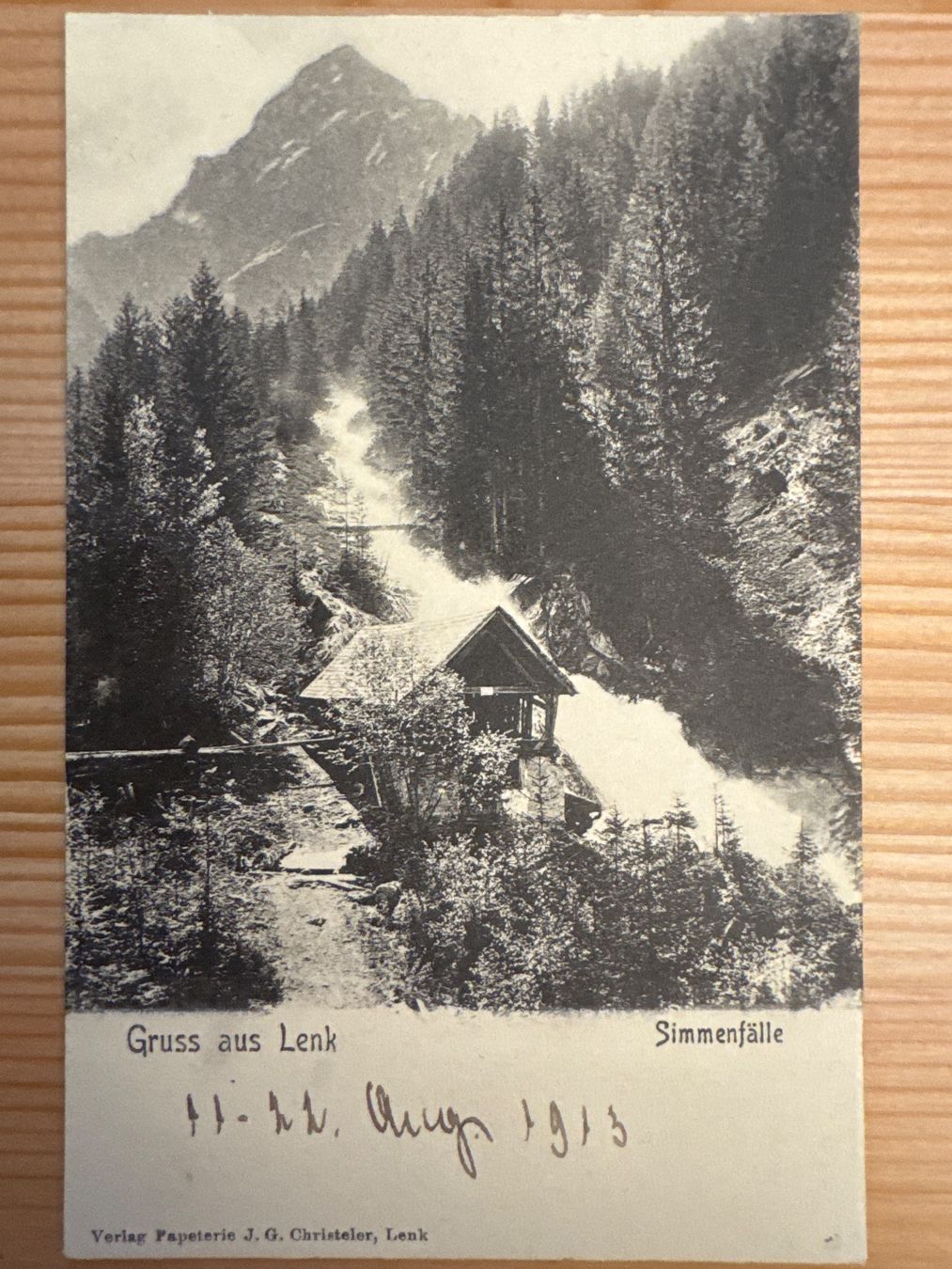 Cartes postales: Antike Ansichtskarte, SCHWEIZ, Lenk, Simmenfälle – Neuf (Voir description) à Zürich par Tarafo5