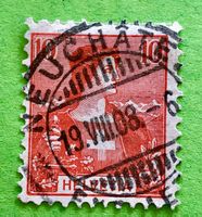 Nr.104 Brustbild der Helvetia  GESTEMPELT   