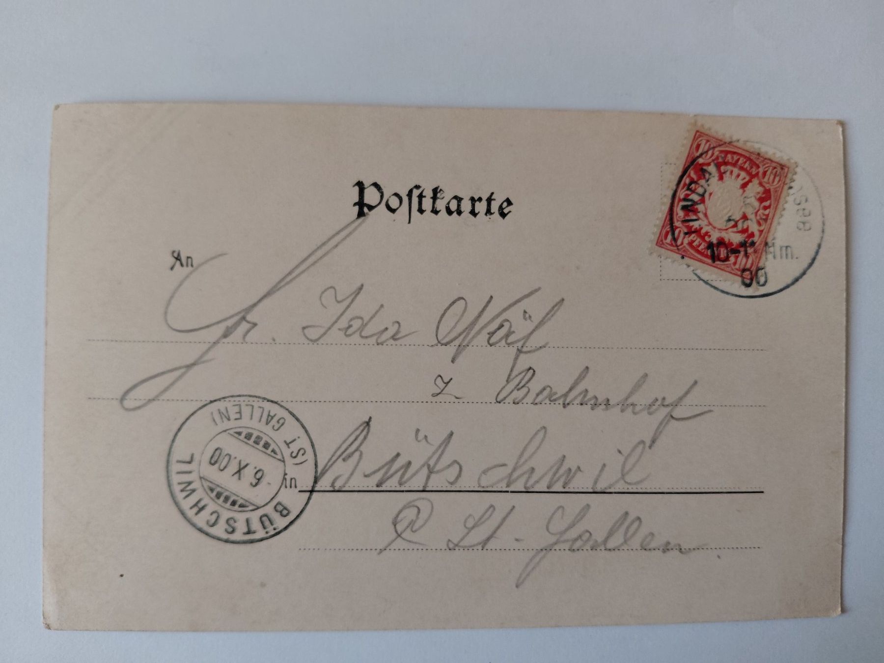 Cartoline postali: Alte Ansichtskarte Lindau Bodensee, 1900 – Usato da Wattwil venduto da yburgler 1