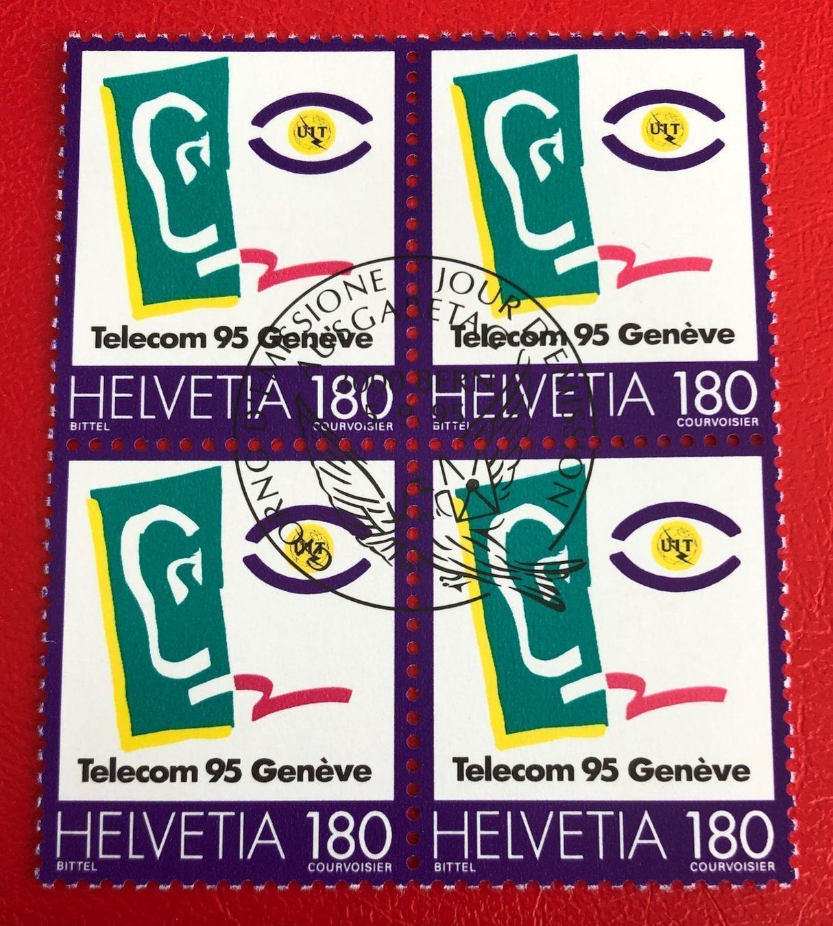 Alle Briefmarken: 4 er Block Nr.885 mit Vollstempel Bern – Gebraucht aus Aarau von Billa007