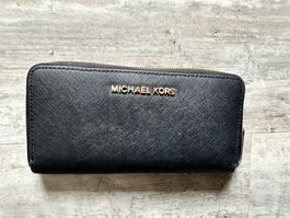 Michael Kors Portemonnaie, Schwarz