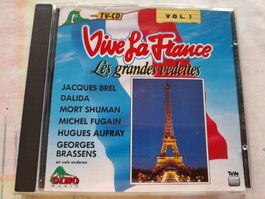 Cd Vive la France - Les grandes vedettes volume 1