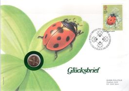GLÜCKSBRIEF 1985 VEREINTES KÖNIGREICH 1 RP HELVETIA - XY126