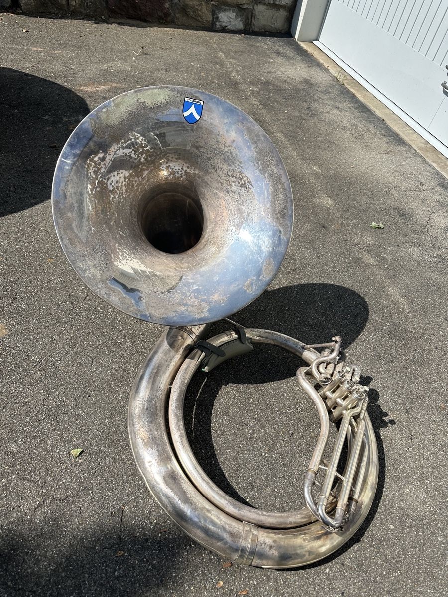 Musikinstrumente: Tuba Sousaphon mit Schutzhülle – Gebraucht aus Steinhausen von Lisa08_01 1