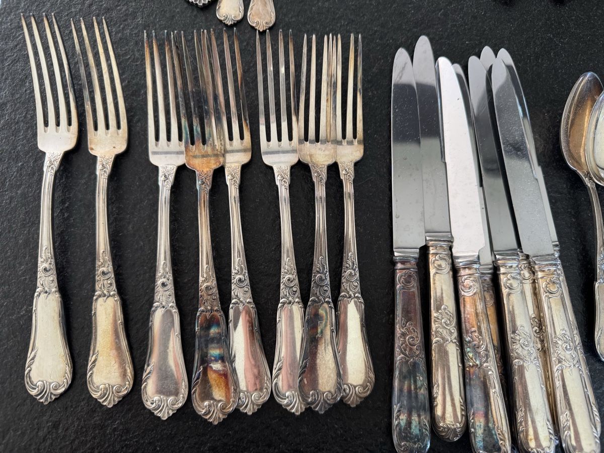 Set di posate: Altes versilbertes Besteck – Usato da Kiesen venduto da Lus1984 1