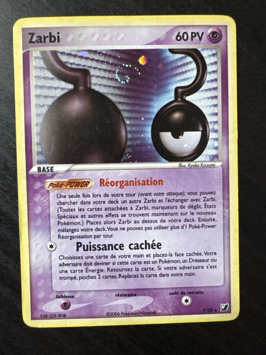 Pokémon Carte collezionabili: Zarbi holo Fr unseen forces  – Usato da Belprahon venduto da Rob_ain