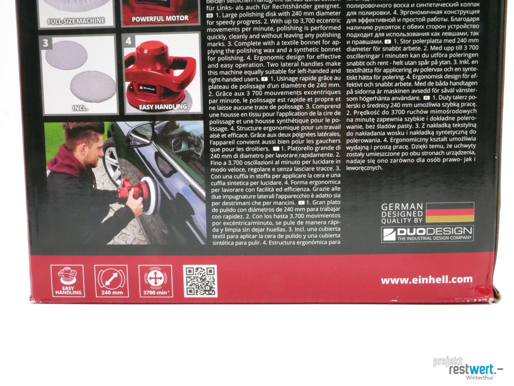 Einhell Tutte le macchine: EINHELL Auto-Poliermaschine CC-PO 90 – Nuovo (secondo la descrizione) da Winterthur venduto da Restwert_Winterthur 7